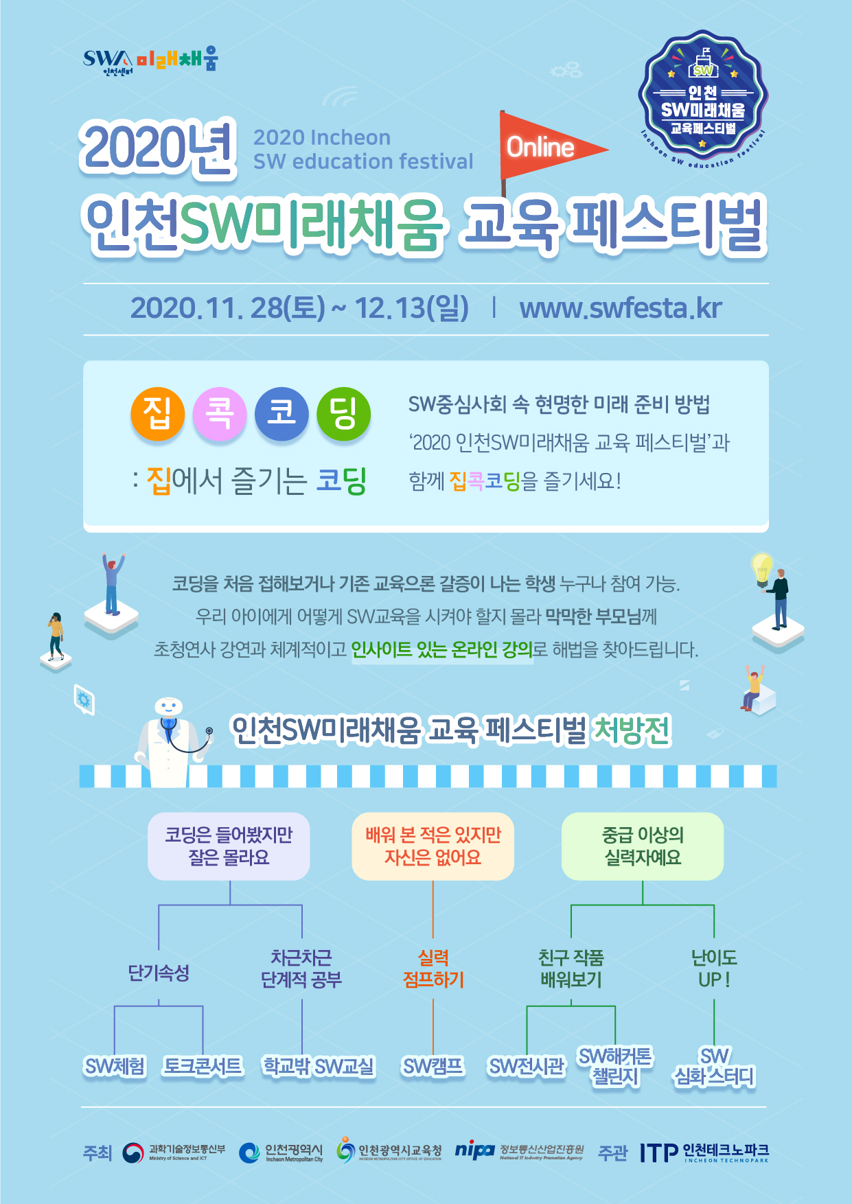 2020년 인천 SW미래채움 교육 온라인 페스티벌 개최의 1번째 이미지