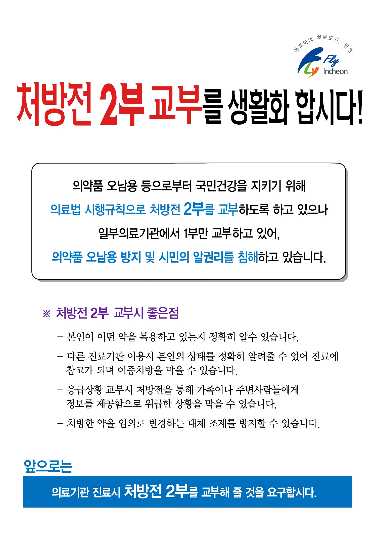 처방전 2부 교부 안내의 1번째 이미지