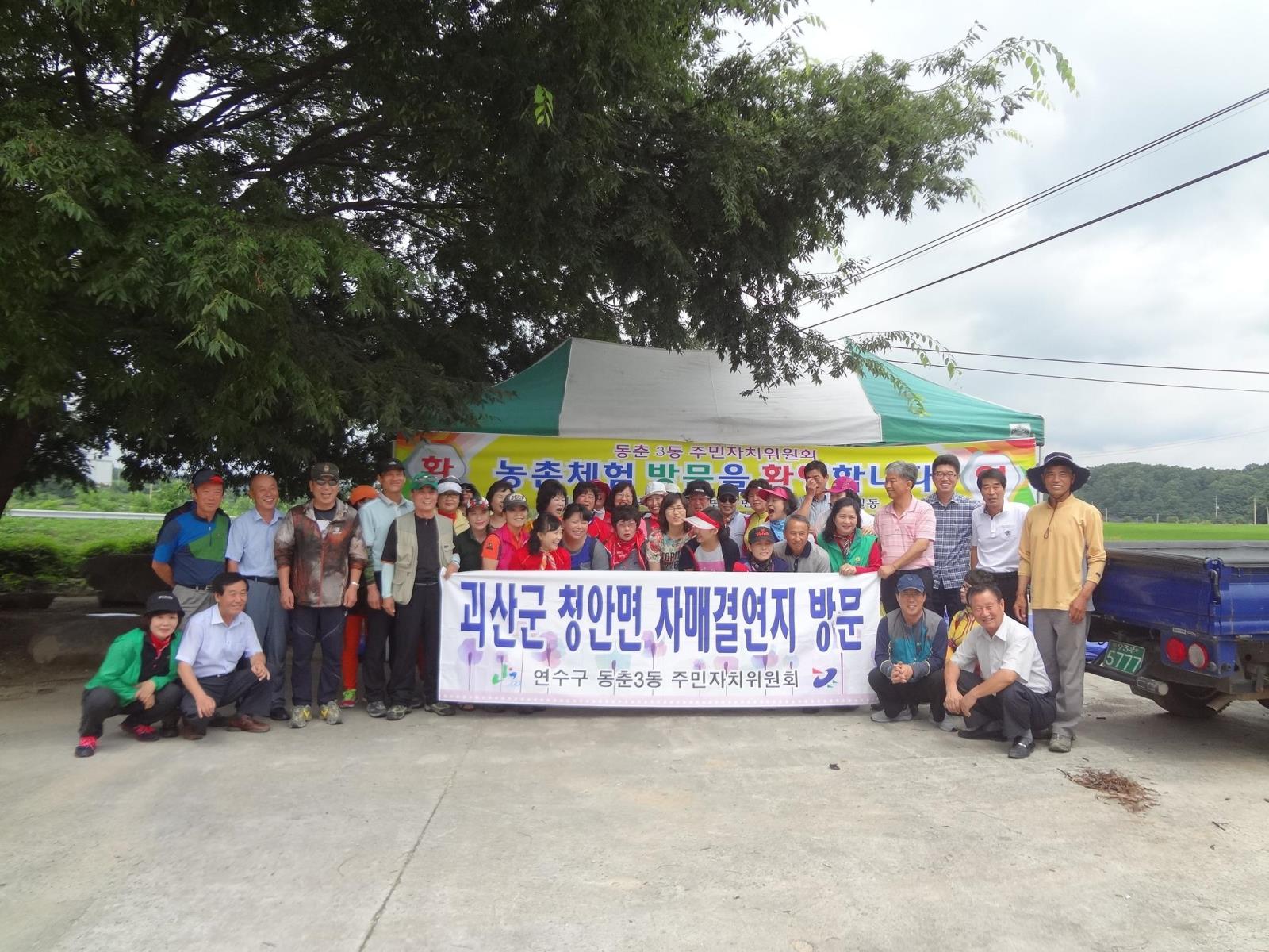 동춘3동, 자매결연지역 우호증진 농촌체험 방문의 1번째 이미지